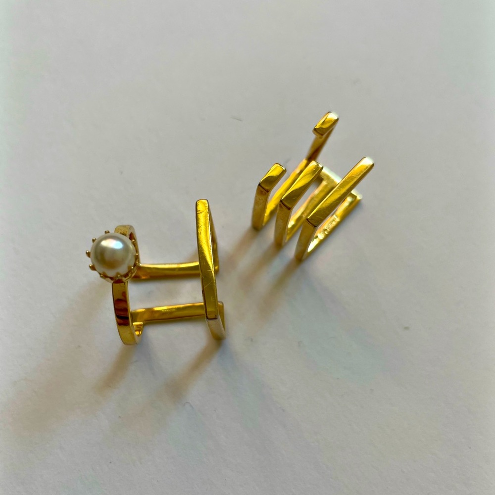 Joomi Lim Square Geometric Ring Set